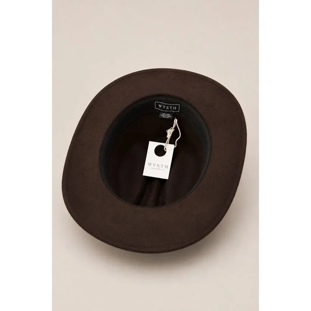 WYETH Brown Wool Rancher / Western Hat – One Size